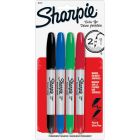 Marqueurs permanents twin tip paquet de 4 couleurs variées