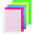 Pochettes transparentes extra-robustes format lettre rouge
