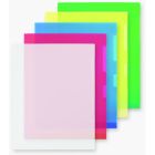 Pochettes transparentes extra-robustes format lettre vert