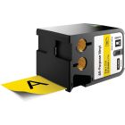 Étiquettes pour étiqueteuses xtl™. vinyle noir/jaune