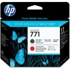 Têtes d'impression hp 771 noir mat/rouge