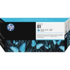 Têtes d'impression hp 81 cyan pâle