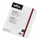 Intercalaires blancs offix® 8 onglets 5 jeux