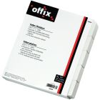 Intercalaires blancs offix® 5 onglets 25 jeux