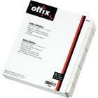 Intercalaires blancs offix® 8 onglets 25 jeux