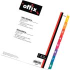 Intercalaires à code couleur offix® 1-8