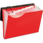 Classeur expansible en poly rouge