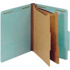 Chemise de classification en carton pressé 6 fixateurs. expansion 2-1/2 po. format lettre bleu