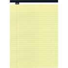 Bloc de papier offix® lettre (8-1/2 x 11-3/4 po) ligné 11/32, jaune