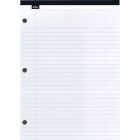 Bloc de papier offix® lettre (8-1/2 x 11-3/4 po) ligné 11/32, perforé 3 trous, blanc