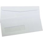 Enveloppe blanche standard avec fenêtre. #9, 3-7/8 x 8-7/8 po. (bte 500)