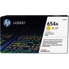 Cartouche de toner hp 654a jaune