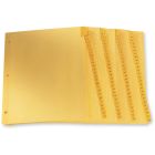 Intercalaires imprimés lettre, 3 perforations 1-100