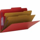 Chemise de classement couleur en carton pressé rouge