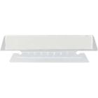 Onglets flexibles en poly transparent 3-1/2"