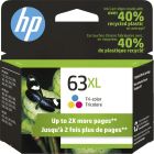 Cartouche jet d'encre à haut rendement hp 63xl