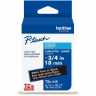 Ruban d'impression p-touch tze-345 18mm blanc sur noir