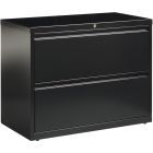 Classeur latéral 2 tiroirs. 36 x 19 x 28 po. h. 123 lbs. noir