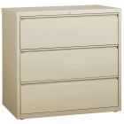 Classeur latéral 3 tiroirs. 42 x 19 x 40 po. h. 173 lbs. mastic
