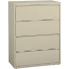 Classeur latéral 4 tiroirs. 42 x 19 x 52-1/2  po. h. 195 lbs. mastic