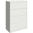 Classeur latéral 4 tiroirs. 36 x 19 x 52-1/2 po. h. 174 lbs. blanc