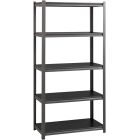 Étagère en acier riveté 5 tablettes 36 x 18 x 72 po. h.