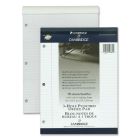 Bloc-notes de bureau cambridge® lettre. ligné 5/16”, 3 perforations. 70 feuilles. blanc