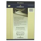 Bloc-notes de bureau cambridge® lettre. ligné 5/16”. 70 feuilles.8-1/2"x11--3/4". ivoire