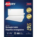 Étiquettes rectangulaires blanches easy peel® boîte de 100 feuilles 1-3/4 x 1/2"  (8000)