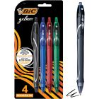 Stylo à bille roulante rétractable gel-ocity™ paquet de 4 couleurs variées