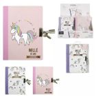 Journal intime licorne avec cadenas