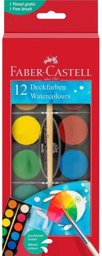 Peinture aquarelle - coffret de 12 couleurs