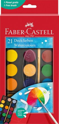 Peinture aquarelle - coffret de 21 couleurs