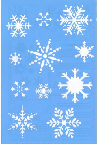 Pochoir flocon de neige 1