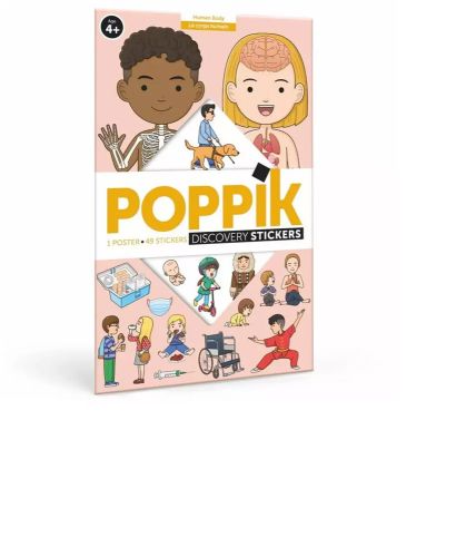 Poppik découverte corps humain 48 stickers