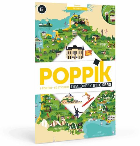 Poppik découverte france 60 stickers