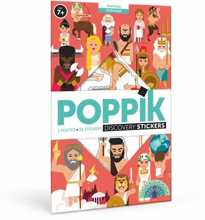 Poppik découverte mythologie 38 stickers