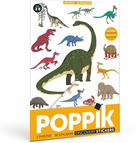 Poppik mini dinosaures 26 stickers