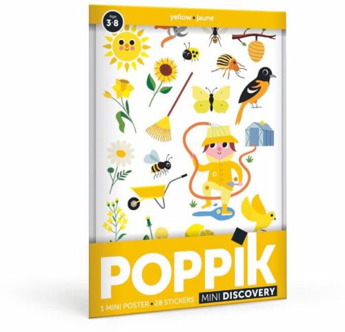 Poppik mini jardin jaune 26 stickers