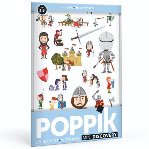 Poppik mini chevaliers 24 stickers