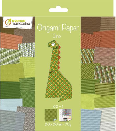 Origami paper. dino