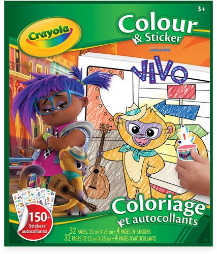 Cahiers coloriage et autocollants vivo