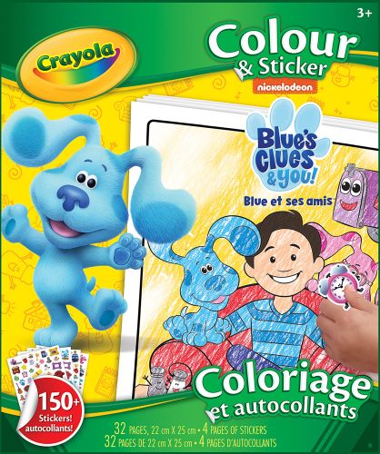 Cahiers coloriage et autocollants blue et ses amis