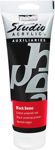 Gesso studio noir tube 250ml