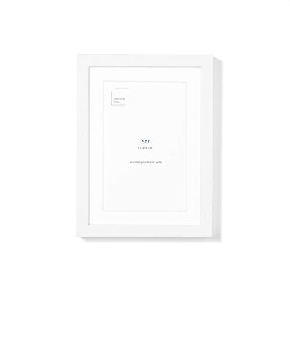 Cadre de table 5x7 blanc