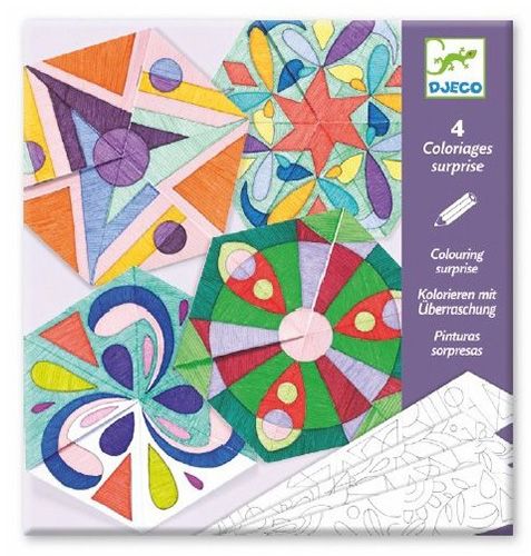 Coloriages surprise: mandala rosace