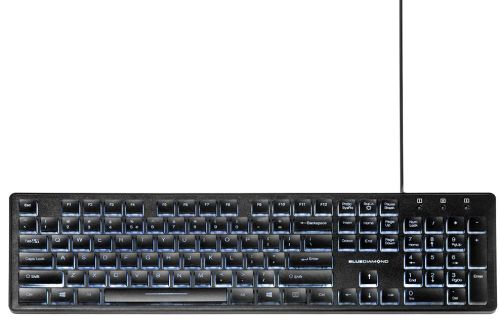 Clavier illuminé blue diamond français