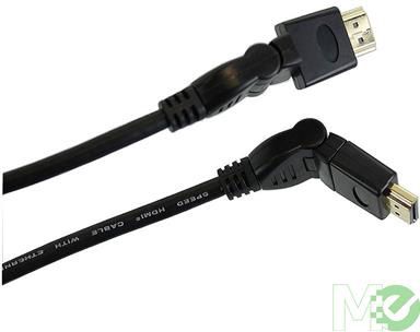 Câble hdmi 360 degrés avec ethernet (6')