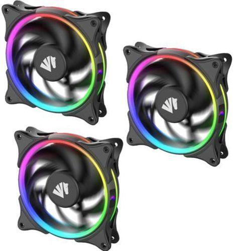Ensemble de 3 ventilateurs pc rgb noir