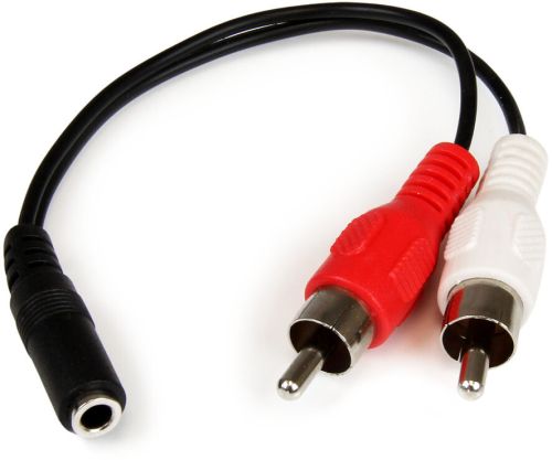 Câble en y mini-jack 3,5mm femelle vers 2x rca